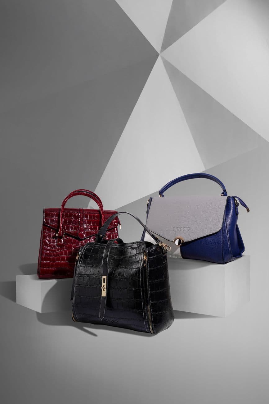 Girly Essentials handbag editorial image